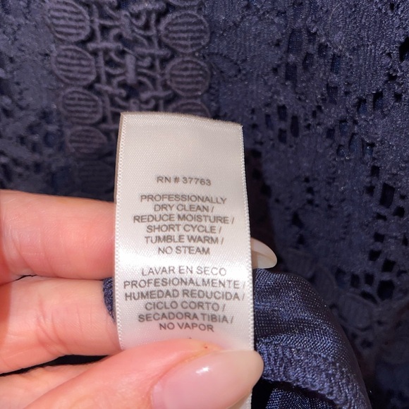 Laundry by Shelli Segal Navy Blue Lace Dress - Picture 6 of 6